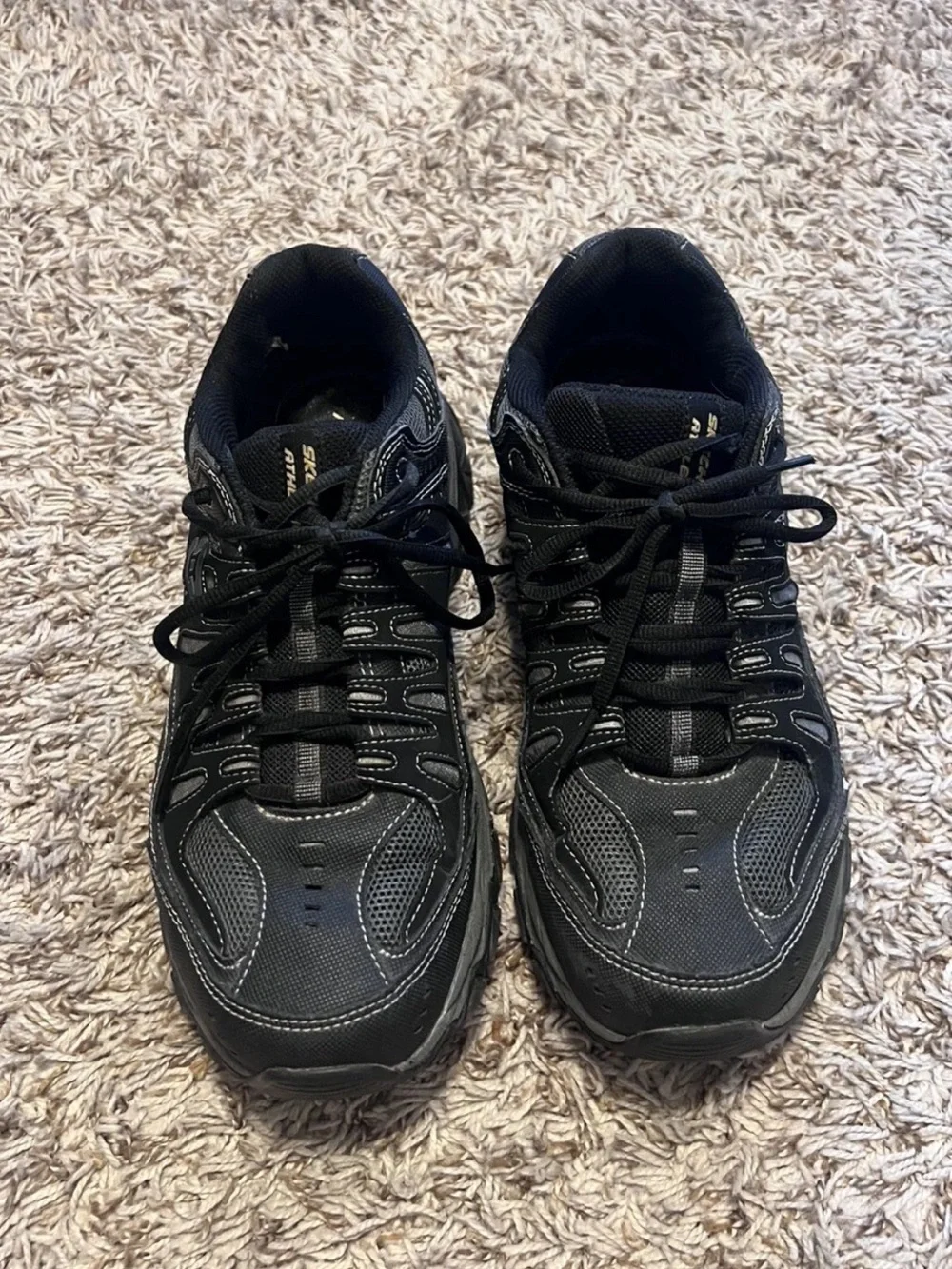 Skechers After Burn Memory Foam Cross Training Athletic Shoes Mens Sz 10 *Flaw